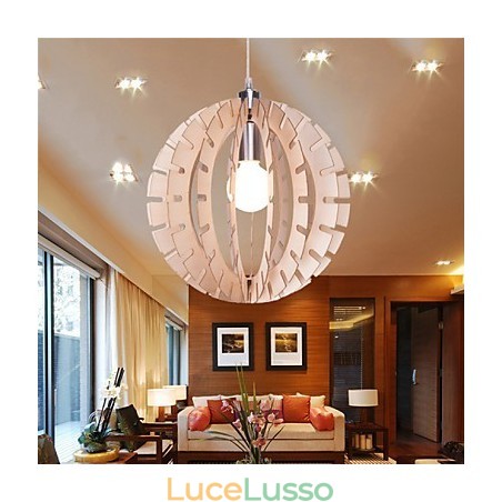 Lampadario in legno vintage Others Lampadario in legno vintage Others