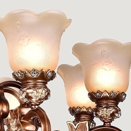 Lampadario Tradizionale Classico Retro Metallo