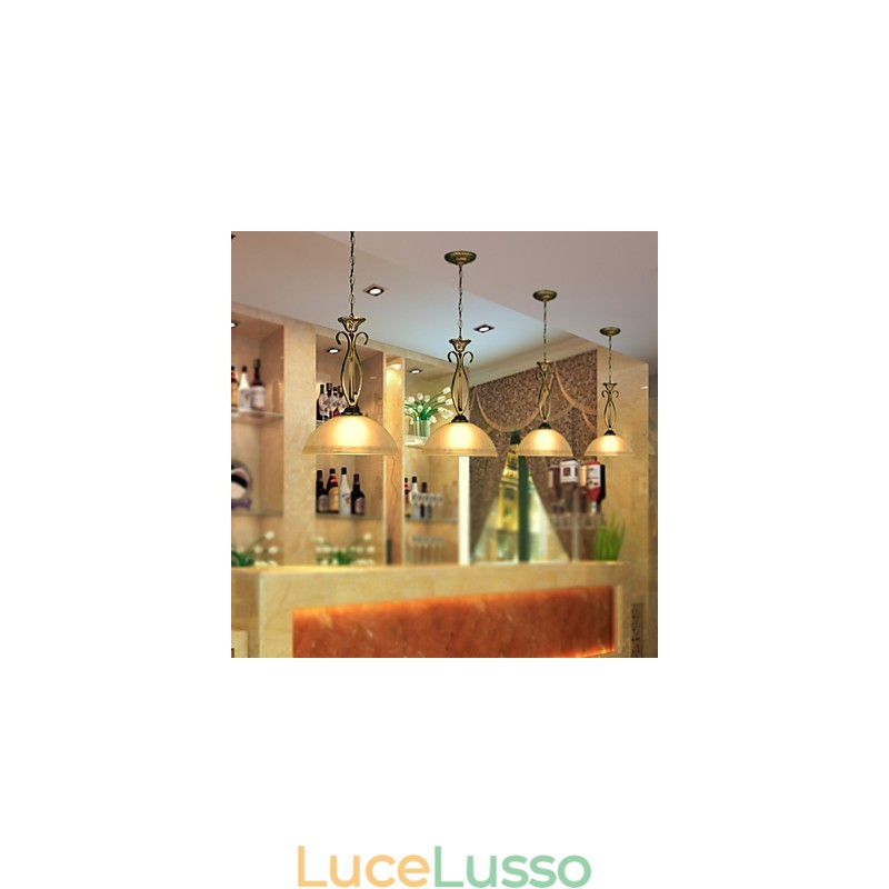 Lampada da tavolo rurale nordica è una lampada in vetro a goccia a testa singola con idee contemporanee e contrattate