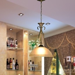 Lampada da tavolo rurale nordica è una lampada in vetro a goccia a testa singola con idee contemporanee e contrattate