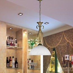 Lampada da tavolo rurale nordica è una lampada in vetro a goccia a testa singola con idee contemporanee e contrattate