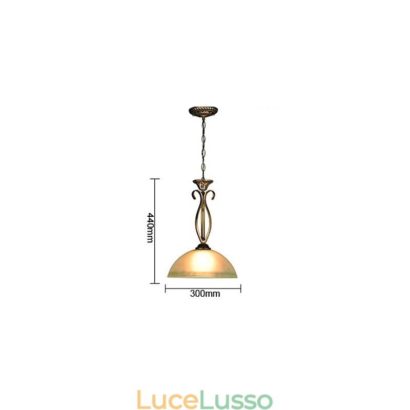 Lampada da tavolo rurale nordica è una lampada in vetro a goccia a testa singola con idee contemporanee e contrattate