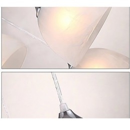 Lampada a sospensione moderna e contemporanea a forma di ciotola