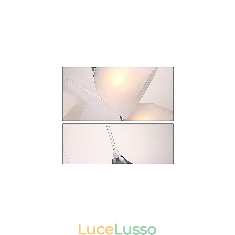Lampada a sospensione moderna e contemporanea a forma di ciotola