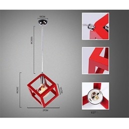 Lampadario in metallo dipinto in stile mini classico tradizionale