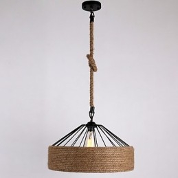 1 luce pendente a corda mini stile moderno contemporaneo country