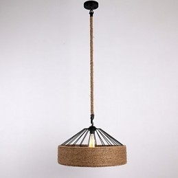 1 luce pendente a corda mini stile moderno contemporaneo country