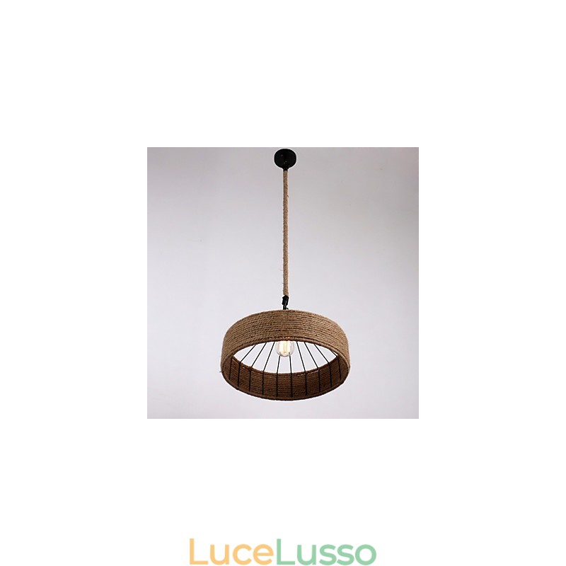 1 luce pendente a corda mini stile moderno contemporaneo country