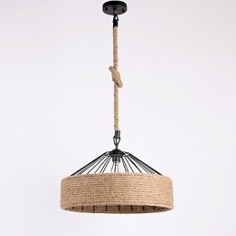 1 luce pendente a corda mini stile moderno contemporaneo country