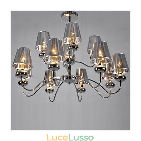 imum Moderno Contemporaneo Tradizionale Classico Mini Stile Cromato Metallo Lampadario Luce Pendente Sala da pranzo imum Moderno Contemporaneo Tradizionale Classico Mini Stile Cromato Metallo Lampadario Luce Pendente Sala da pranzo