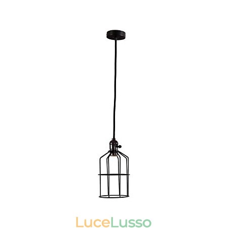 Lampada a sospensione in metallo con verniciatura in stile retrò Mini Garage Lampada a sospensione in metallo con verniciatura in stile retrò Mini Garage