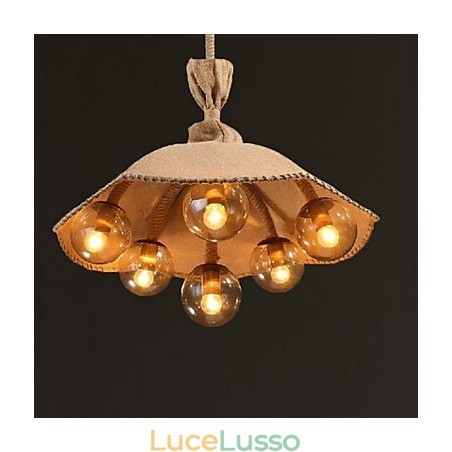 Lampadario in metallo dipinto di campagna, lampada a sospensione, camera da letto Lampadario in metallo dipinto di campagna, lampada a sospensione, camera da letto
