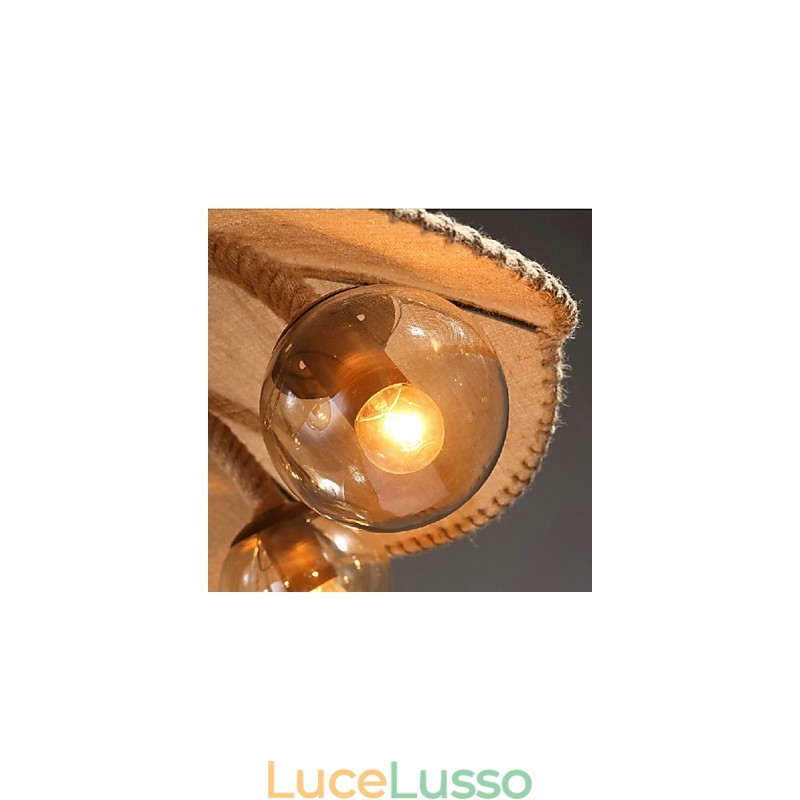 Lampadario in metallo dipinto di campagna, lampada a sospensione, camera da letto