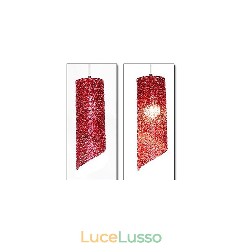 Lampada creativa a testa singola cilindrica rotonda lunga in alluminio