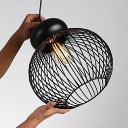 Lampada a sospensione in metallo di Retro Designers