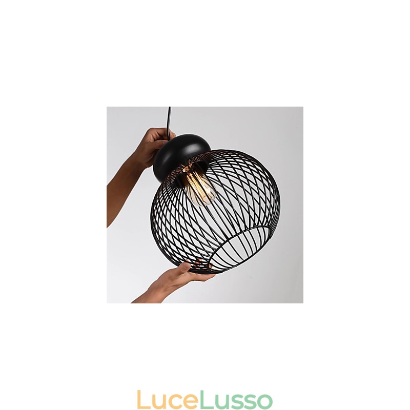 Lampada a sospensione in metallo di Retro Designers