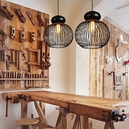 Lampada a sospensione in metallo di Retro Designers