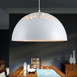 Lampada a sospensione minimalista in stile vintage con paralume intagliato a 1 luce