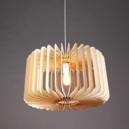 Moderno Contemporaneo Tradizionale Classico Country Vintage Lanterna Dipinto Legno Bambù Lampada a Sospensione