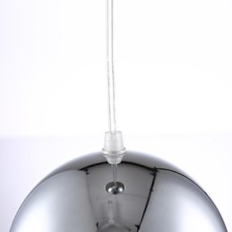 Lampada a sospensione moderna e contemporanea in metallo elettroplaccato a forma di globo
