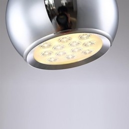 Lampada a sospensione moderna e contemporanea in metallo elettroplaccato a forma di globo