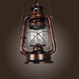 Lampada a sospensione in bronzo stile Country Lantern Mini