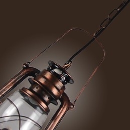 Lampada a sospensione in bronzo stile Country Lantern Mini
