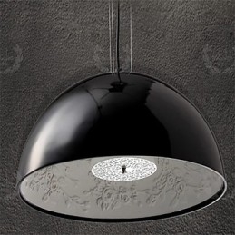 Lampada a sospensione moderna in resina dipinta e contemporanea