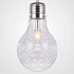 Lampade a sospensione tradizionali classiche rustiche Lodge Vintage Retro Vetro