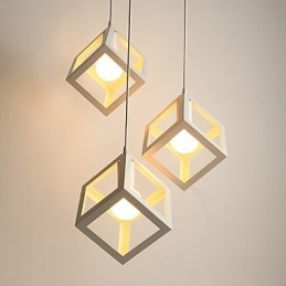 Lampadario in ferro battuto creativo contemporaneo e su contratto, lampade a testa singola