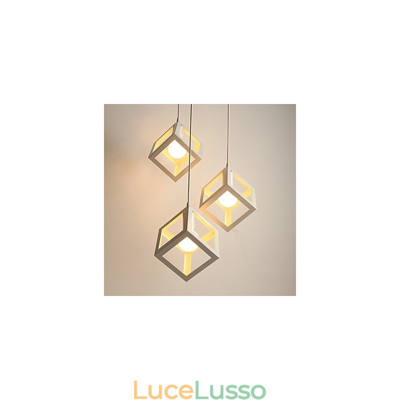 Lampadario in ferro battuto creativo contemporaneo e su contratto, lampade a testa singola