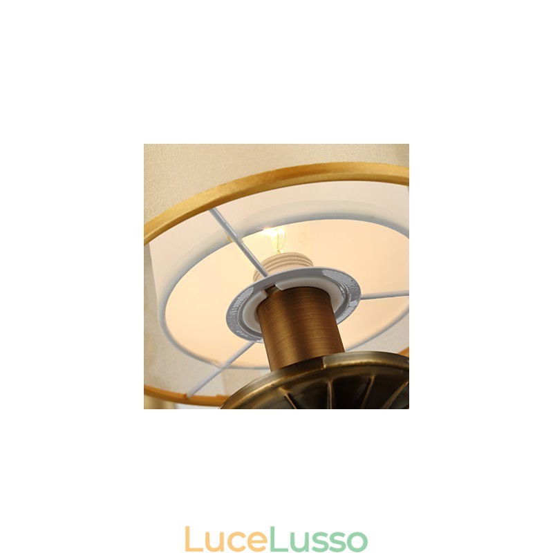 Lampadario in metallo elettroplaccato in stile rustico Lodge Vintage Mini