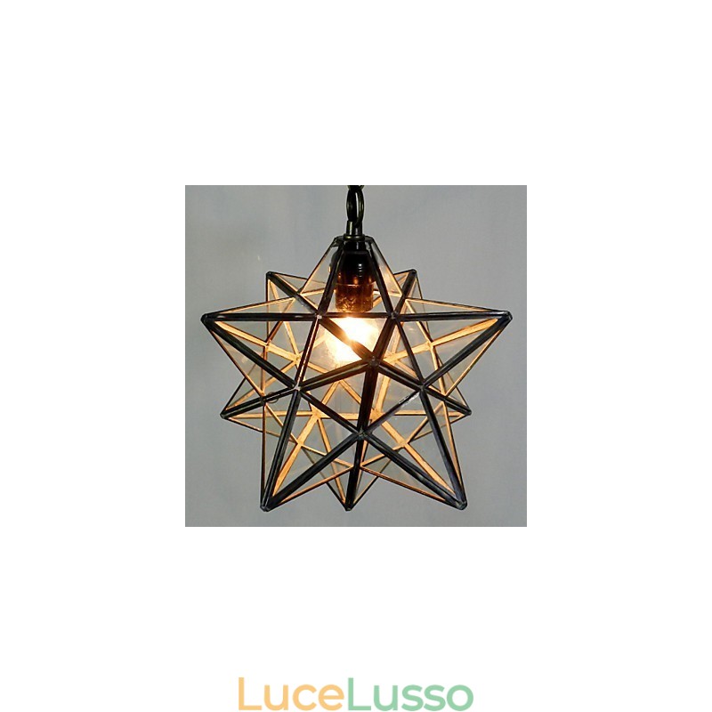 Lampadario a forma di stella del Pentagono, lampadario contemporaneo e contratto