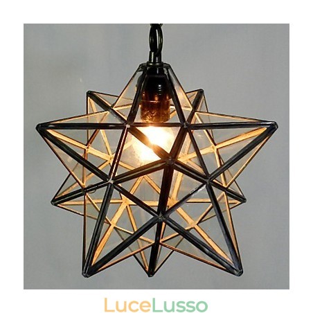 Lampadario a forma di stella del Pentagono, lampadario contemporaneo e contratto Lampadario a forma di stella del Pentagono, lampadario contemporaneo e contratto