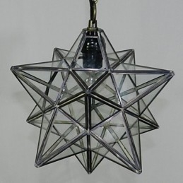 Lampadario a forma di stella del Pentagono, lampadario contemporaneo e contratto