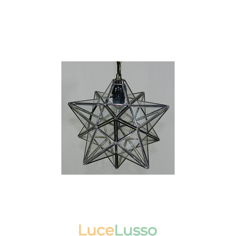 Lampadario a forma di stella del Pentagono, lampadario contemporaneo e contratto