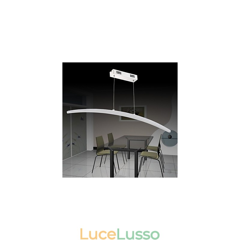 Lampada a sospensione moderna contemporanea in metallo galvanizzato acrilico
