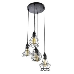 Lampadario in metallo dipinto in stile Country Mini