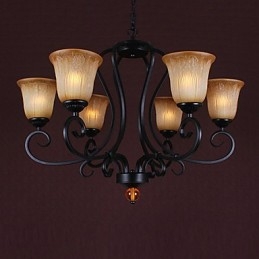 Lampadario dipinto in stile candela classico tradizionale