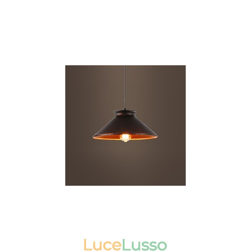 Lampada a sospensione in metallo di Retro Designers