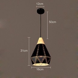 Retro Classic Metal Ceiling Lights Semplici lampade a sospensione Lampada a sospensione da bar