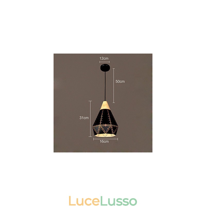 Retro Classic Metal Ceiling Lights Semplici lampade a sospensione Lampada a sospensione da bar