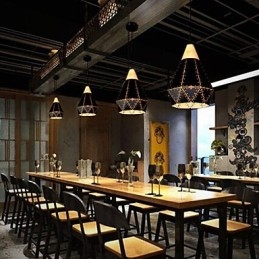 Retro Classic Metal Ceiling Lights Semplici lampade a sospensione Lampada a sospensione da bar