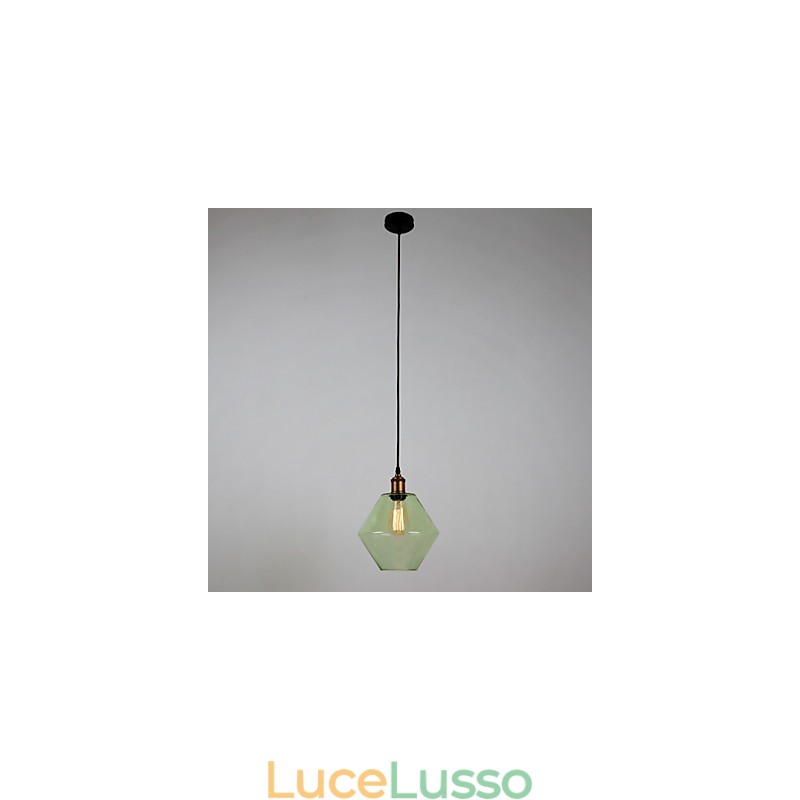 Lampada a sospensione minimalista artistica a 1 luce in vetro