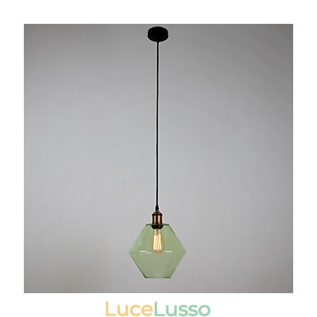 Lampada a sospensione minimalista artistica a 1 luce in vetro Lampada a sospensione minimalista artistica a 1 luce in vetro