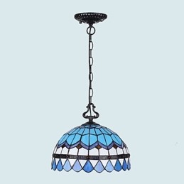 Lampadario in vetro colorato di arti creative rurali europee che restaura i modi antichi Lampada Luce