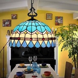 Lampadario in vetro colorato di arti creative rurali europee che restaura i modi antichi Lampada Luce