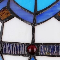 Lampadario in vetro colorato di arti creative rurali europee che restaura i modi antichi Lampada Luce