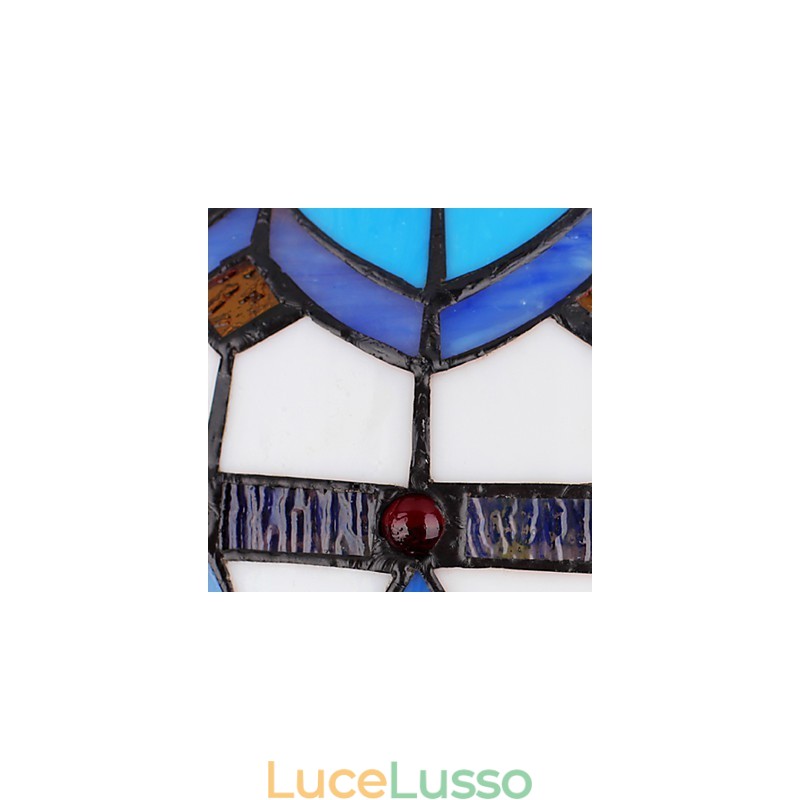 Lampadario in vetro colorato di arti creative rurali europee che restaura i modi antichi Lampada Luce