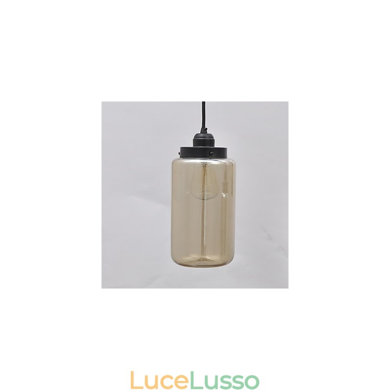 Lampadario singolo in vetro minimalista retrò americano